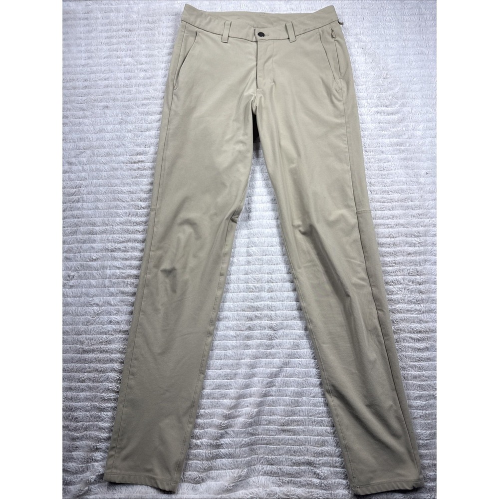 Lululemon Pants Mens 28X32 Tan ABC Classic Fit 5 Pocket Tech Business Casual